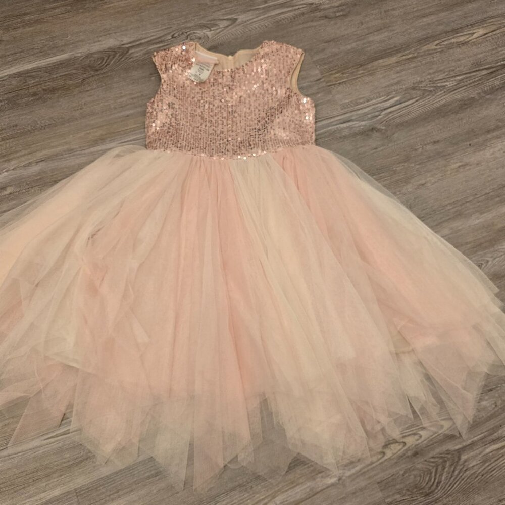 B by Bonnie Jean Formal Flower Girl Party Special Occasion Blush Pink Dress